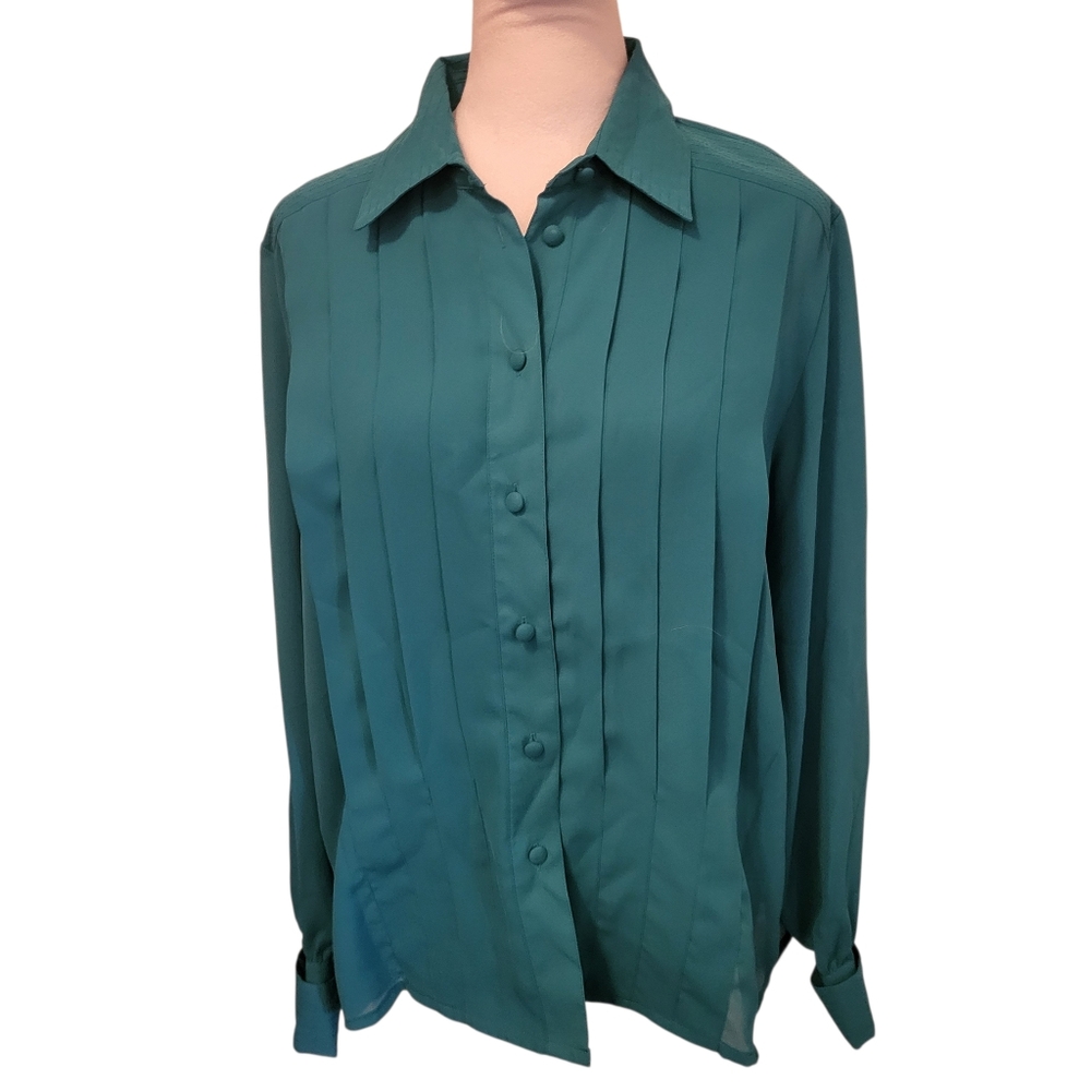 Vintage Worthington Blouse Blue sz 10